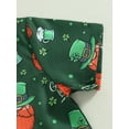 thumbnail image 6 of Jxzom St. Patrick's Day Toddler Baby Boy Outfits 12M 18M 2T 3T 4T 5T Shamrock Print Short Sleeve Lapel Shirt + Shorts Summer Clothes Set, 6 of 8