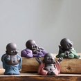 thumbnail image 1 of ORUYROP Collection de Mignons 4 Bouddha Souriant Statue de Bouddha Rieur Figurine Adorable 4 Petit Bouddha le Plus Mignon Bébé Bouddha Super Détails Cadeau pour Te Rendre Heureux (4 Bouddhas), 1 of 7
