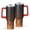 Red-3, variant on 40oz Tumbler with Handle and Straw, Vacuum Insulated Stainless Steel Travel Mug, Fits Car Cup Holder, Flame Print