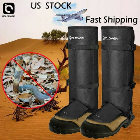 IClover Snake Guards Boot Gaiters Leg Shoes Covers New Upgraded Lightweight Stab-Resistant Proof Leggings Protects Against Snake Bite of All Types of Rattlesnakes Unisex