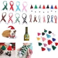 thumbnail image 3 of Fundas para botellas de vino de Navidad, Mini sombreros de Papá Noel para mascotas pequeñas, bufanda de Navidad, sombreros de Papá Noel para muñecas, decoración del hogar, 2/5 piezas, 3 of 4