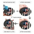 thumbnail image 2 of FMSHPON Independence Day Skull Vintage American Flag Set of 4 Round Coaster for Drinks, Absorbent Ceramic Stone Coasters Cup Mat with Cork Base for Home Kitchen Room Coffee Table Bar Decor, 2 of 6