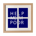 thumbnail image 1 of Help Me I Am Poor Art Deco Fashion Frame Wall Tabletop Display 4 Openings Picture, 1 of 3