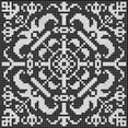 thumbnail image 1 of Ahgly Tapis d'Intérieur Carré à Motifs Gris, 4 Pieds Carré, 1 of 6
