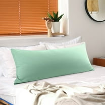 PiccoCasa Brushed Microfiber Pillowcase Body Pillow Pillowcase, Queen Spa Blue