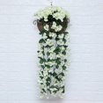 thumbnail image 2 of Billuyoard Vid de flores artificiales, decoración colgante montada en la pared, vid violeta Artificial, decoración para el hogar y el Hotel Plantas Artificiales blanco crema Billuyoard HA6541-07B, 2 of 6