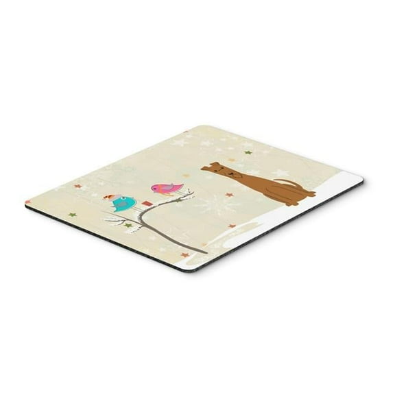 Carolines Treasures Christmas Presents Between Friends Irish Terrier Mouse Pad - Hot Pad or Trivet