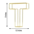 thumbnail image 5 of Balsa Circle 8" Gold T Metal 3D Wire Alphabet Number Sign Wedding Party Bar Tabletop Decorations, 5 of 6