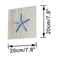 thumbnail image 5 of FSLiving Battery Operated Wall Sconces Marine Style Starfish 3D Pattern Decorative Lamp Remote Control RGB Lighting Fixtures For TV Background Wall Bedroom Nightstand - 1 Pack, 5 of 5