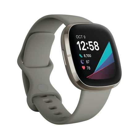 Fitbit Sense Smartwatch - Sage Grey/Silver
