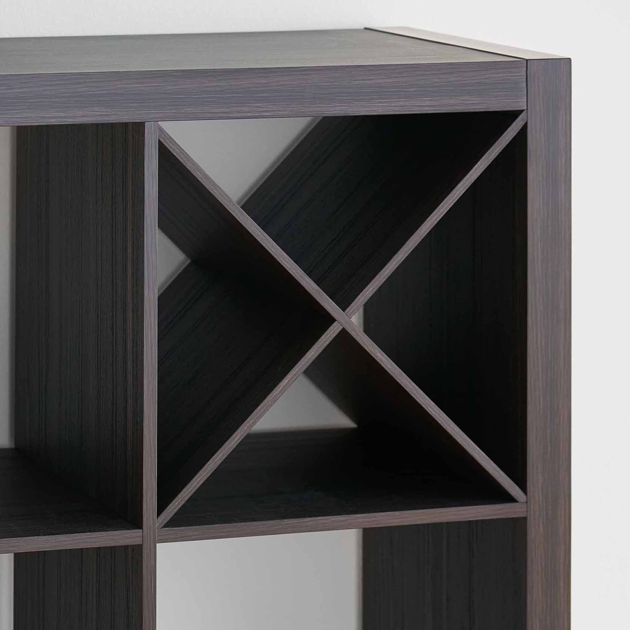 Better Homes & Gardens X Shelf Insert for Cube Organizers, Tobacco Oak