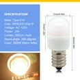 thumbnail image 4 of Ruiandsion E14 Base LED Bulb,10-Pack,AC 120V 2W(20W Halogen) 200LM 3000K Warm White No Flicker for Accent & Mood Lighting,, 4 of 8