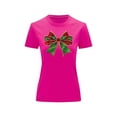 thumbnail image 2 of Playera Blusa Con Estampado De Moño Navideño Ropa Para Mujer Color Fucsia Talla Chica Marca Emil SaEs, 2 of 4