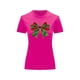 thumbnail image 2 of Playera Blusa Con Estampado De Moño Navideño Ropa Para Mujer Color Fucsia Talla Mediana Marca Emil SaEs, 2 of 4