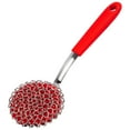 thumbnail image 2 of Sélection Sélectionnée Pickme Brosse à Récurer Chaîne de Grillage Brosse de Nettoyage de Grill avec Tête Ronde Rouge, Rd2, 2 of 5
