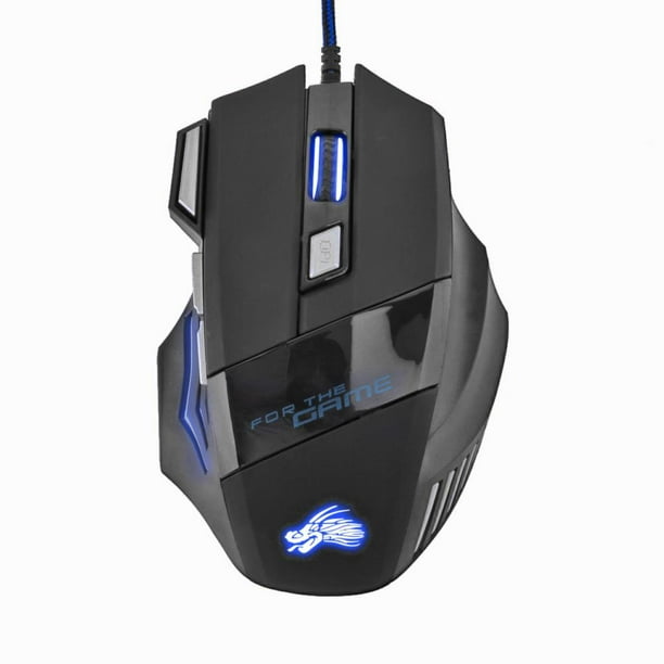 Ratón Gaming Hugtrwg 7-Color Retroiluminación DPI Ajustable