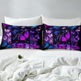 thumbnail image 5 of Erosebridal Butterfly Comforter Set Starry Sky Galaxy Comforter Blue Purple Butterfly Bedding Sets Twin Teens Women Bed,Aesthetics Butterflies Quilt Duvet Set 1 Pillow Case Room Decor, 5 of 5
