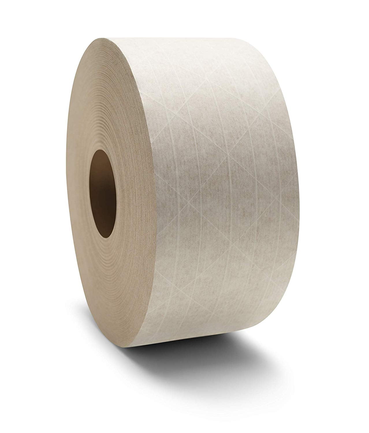 Reinforced Kraft Sealing Gum Tape, 3" x 450', White, Economy Grade, 100