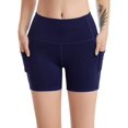 thumbnail image 4 of Women's High Waisted Yoga Pants with Pockets Tummy Control Workout Leggings, 4 of 8