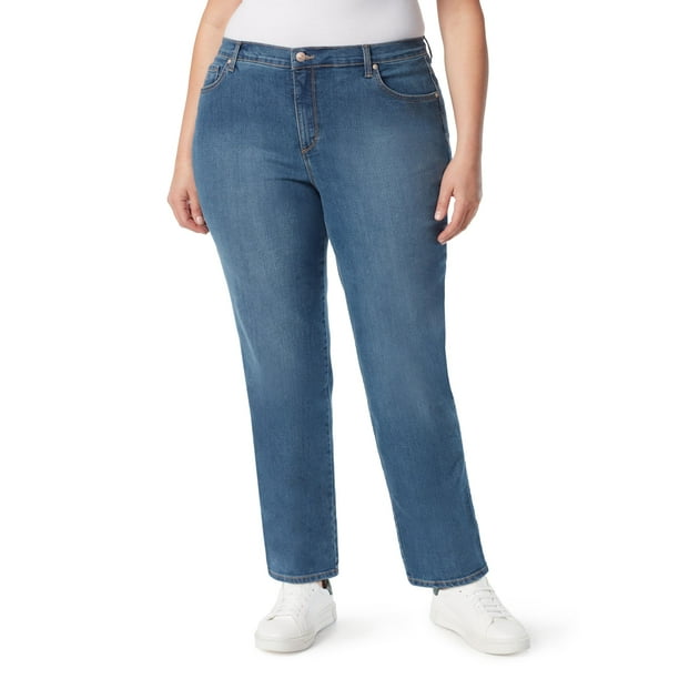 Pantalones Gloria Vanderbilt Amanda de Tiro Alto y Corte Cónico 33"