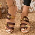thumbnail image 5 of ATENAR Women Sandals Outdoor Comfortable Sandals for Women Slide Shoes Women Wine 5.5, 5 of 8