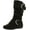Brown, variant on Link Girls Two Buckle Side Zipper Faux Suede Boots (Toddler/Little Kid/Big Kid)