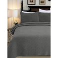 thumbnail image 1 of Melange Home Stonewash Series Nomad Cotton Shell Quilt Set, 1 of 5