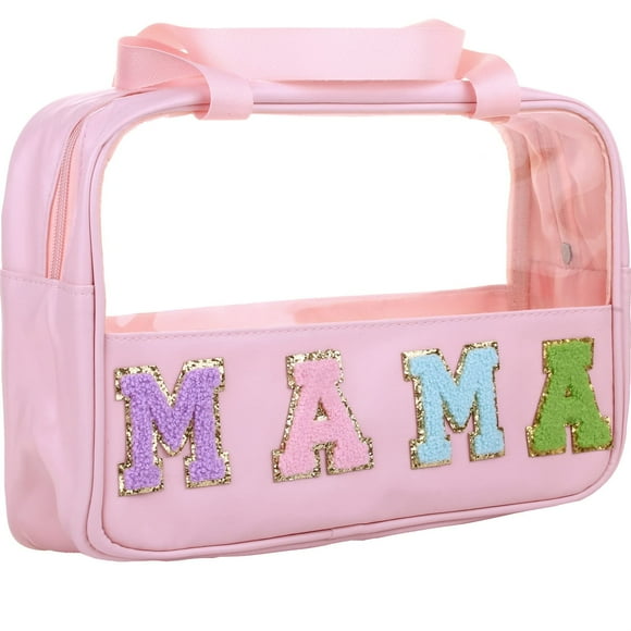 Bolsa de almacenamiento de artículos de tocador para cosméticos CRUOXIBB Chenille Stuff, negra