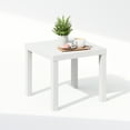 thumbnail image 3 of Furinno Simple Square Coffee Table, Side Table, White, 3 of 7