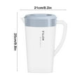 thumbnail image 3 of 3-Liter Clear Plastic Pitcher with Lid and Spout Filter for Cold Drinks Iced Tea Lemonade and Beverages Easy Pour Design, 3 of 5