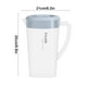 thumbnail image 3 of Pisexur Batería de cocina Jarra de plástico transparente con tapa, jarra de agua transparente para bebidas frías, jarra de té helado para limonada, té helado y bebida para la cocina del hogar, 3 of 6