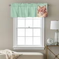 thumbnail image 3 of Sunglasses Cat Valance Curtain Retro Funny Cat Green Background Window Valances Rod Pocket Short Curtains Window Treatments for Kitchen Bedroom Bathroom Laundry 60" x 18", 3 of 9