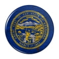 thumbnail image 1 of Rustic Distressed Nebraska State Flag Pinback Button Pin, 1 of 4