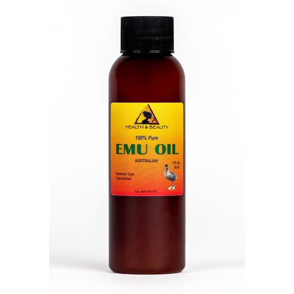 Emu oil australian organic triple refined 100% pure premium prime fresh 2 oz