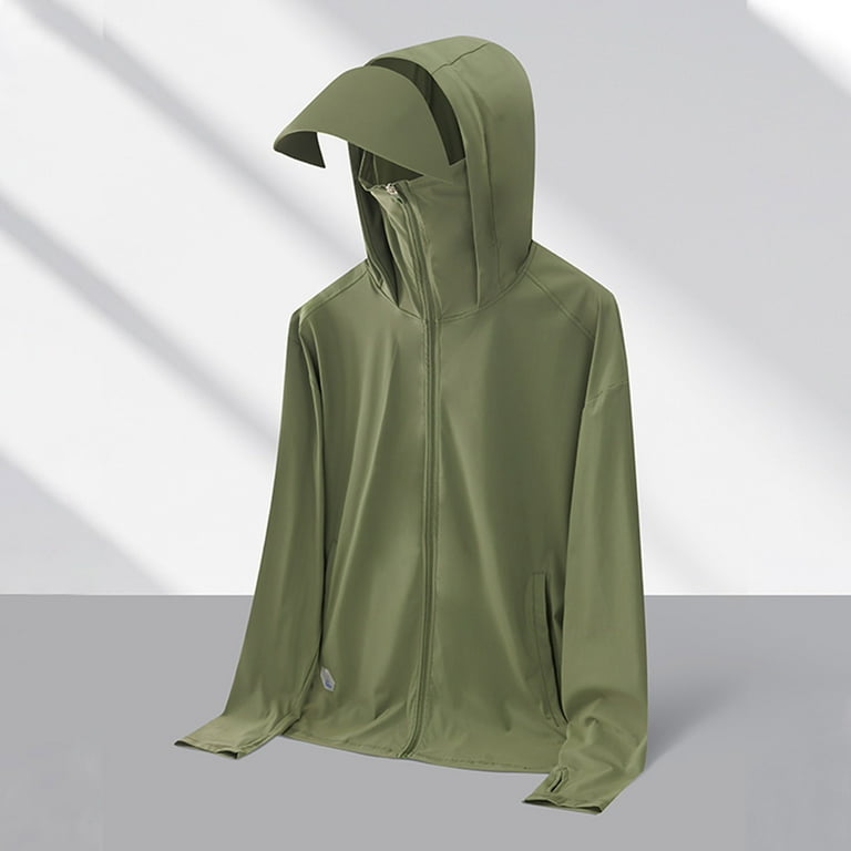 YLSDY Men's Outdoor Sports UV Protection Cooling Hoodie Sun