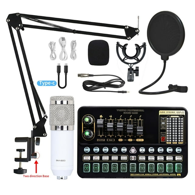Loomza BM 800 Wireless Condenser Microphone Multi-Microphone Kit For PC