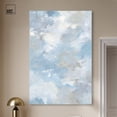 thumbnail image 3 of Azure Mist Shimmer Canvas Print Calming Wall Art by Art Remedy, Gallery Wrapped, 36 x 54, 3 of 7
