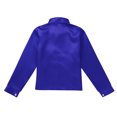 thumbnail image 4 of Aiihoo Kids Boys Sparkly Sequins Jacket Long Sleeves Outerwear Jazz Hip Hop Dance Performance Top Shirt Blue 10-12, 4 of 7