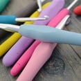 thumbnail image 4 of UPGRATOR 9Pcs Crochet Hook Handles Crochet Needles TPR Soft Handle For Beginners Handicrafts, 4 of 7