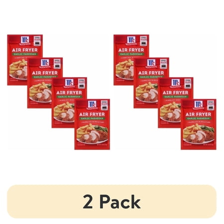 (2 pack) ( 4 Pack ) McCormick Air Fryer Garlic Parmesan Seasoning Mix 1.25 Oz