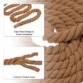 thumbnail image 3 of Uxcell 20 Feet Tug of War Rope for Adults Teen 3-Strand Natural Twisted Cotton Rope with Flag Brown, 3 of 6