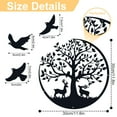 thumbnail image 2 of RETON Metal Wall Art Decor Tree of Life Sculptures Family Tree Wall Decor Hanging Garden Sculptures for Bedroom Living Room Indoor Outdoor Decoration Gift, 2 of 7