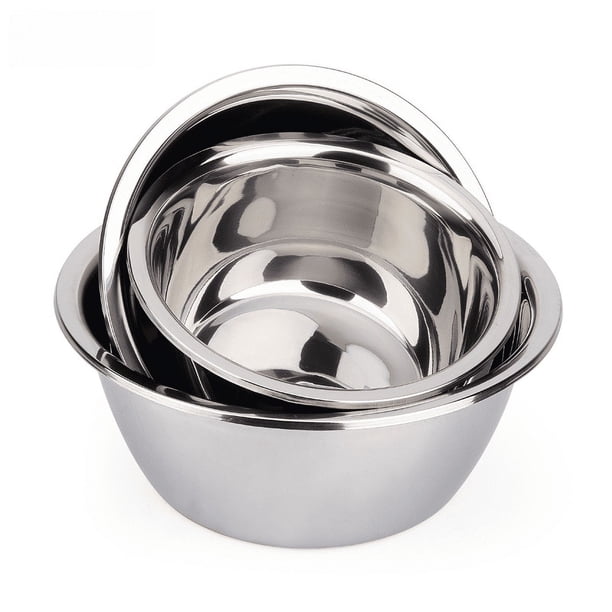 Recipiente de acero inoxidable grueso No magnético Tanque de condimento inverso Recipiente para hornear huevos Recipiente para verduras más profundo