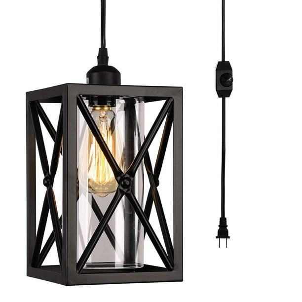 HMVPL Farmhouse Pendent Ceiling Lighting Fixtures with 16.4 Ft Plug in