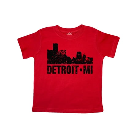 

Inktastic Detroit Skyline Grunge Gift Toddler Boy or Toddler Girl T-Shirt