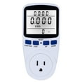 thumbnail image 1 of Pantalla LCD Uso de electricidad Medidor de energía Socket de energía Vatio voltio Amperios Vataje K Tomshoo  Enchufe, 1 of 7