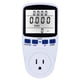 thumbnail image 1 of Pantalla LCD Uso de electricidad Medidor de potencia Zócalo Energía Vatio Voltio TFixol  Enchufe, 1 of 7