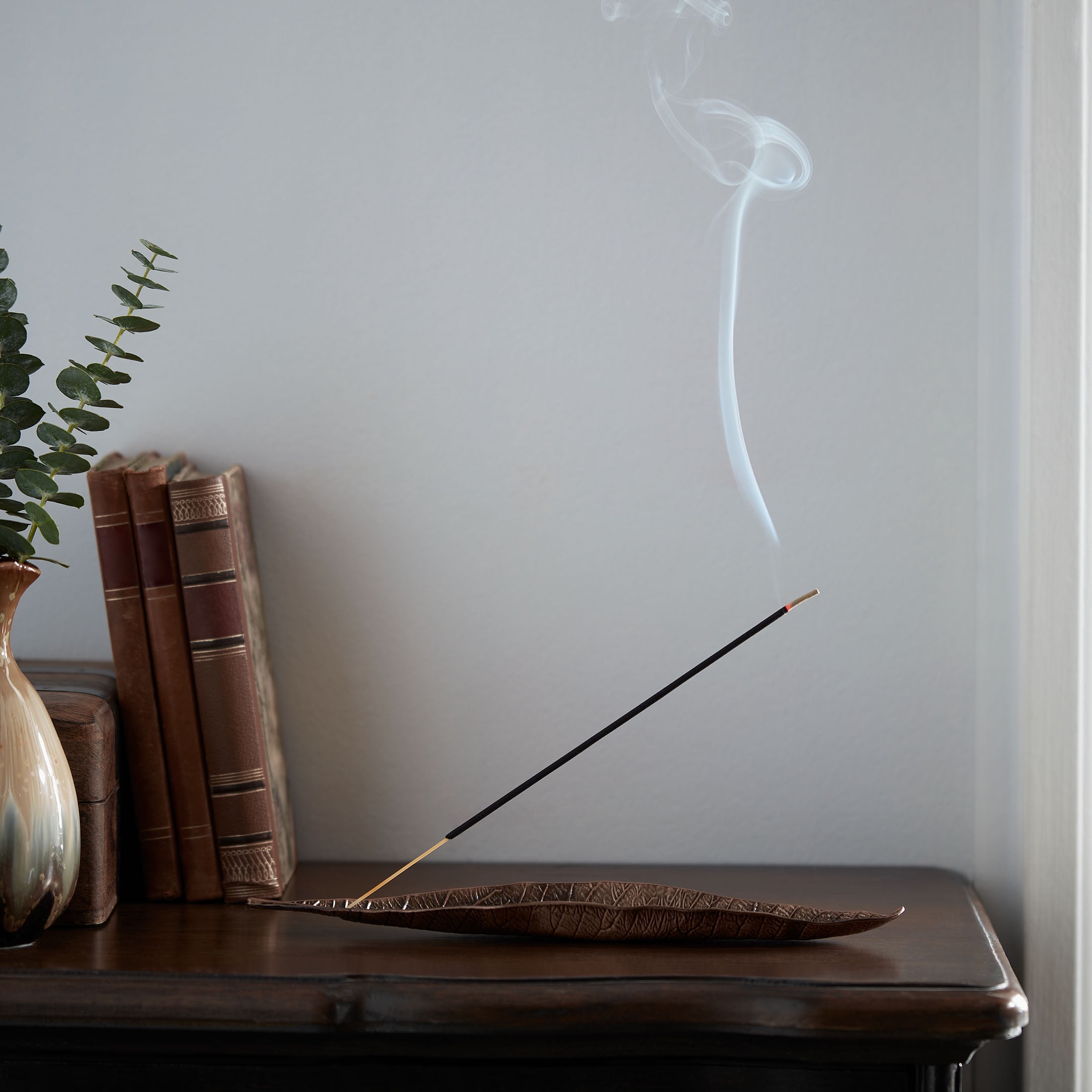 Better Homes & Gardens 10" Premium Charcoal Incense Sticks, Warm Leather & Amber, 40 Pack