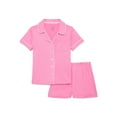 thumbnail image 4 of Catherine Malandrino Girls Short Sleeve Top, Shorts and Socks Pajama Set, 3-Piece, Sizes 5-16, 4 of 4