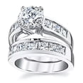 thumbnail image 3 of EOEMY Women Luxury Cubic Zircon Ring 925 Silver Wedding Jewelry Gift Sz 6-10-8, 3 of 5